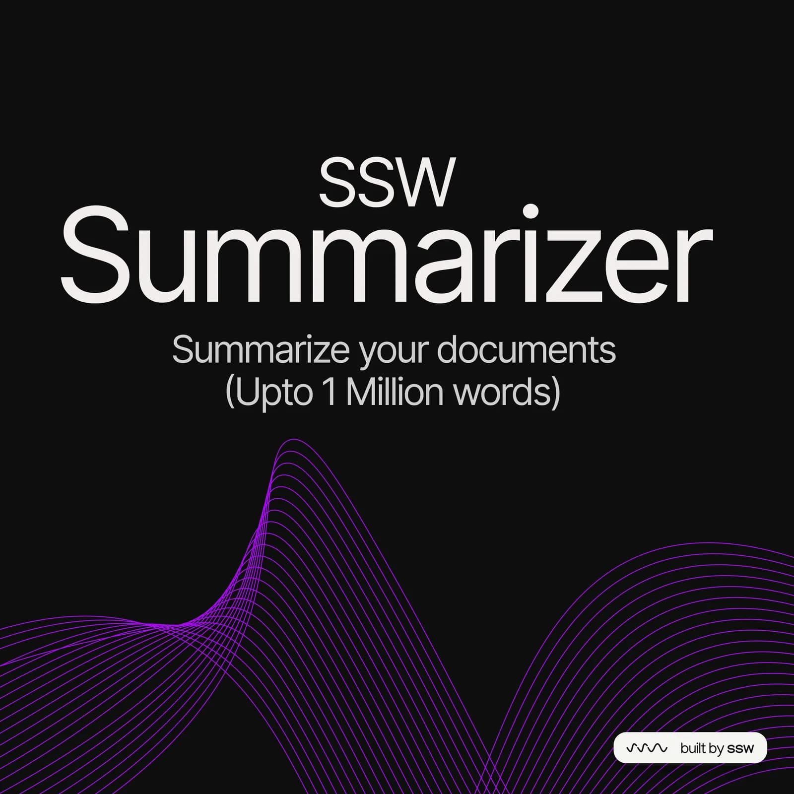 SSW Summarizer: AI-Powered Document Summary Tool That Saves Hours | Enterprise Solutions banner