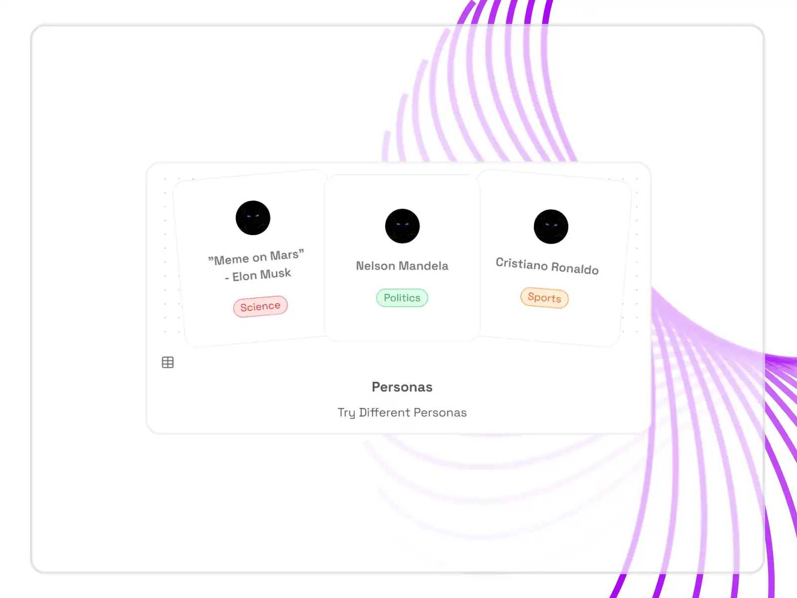 Strom Chat interface showing multiple AI personas interacting in a group chat