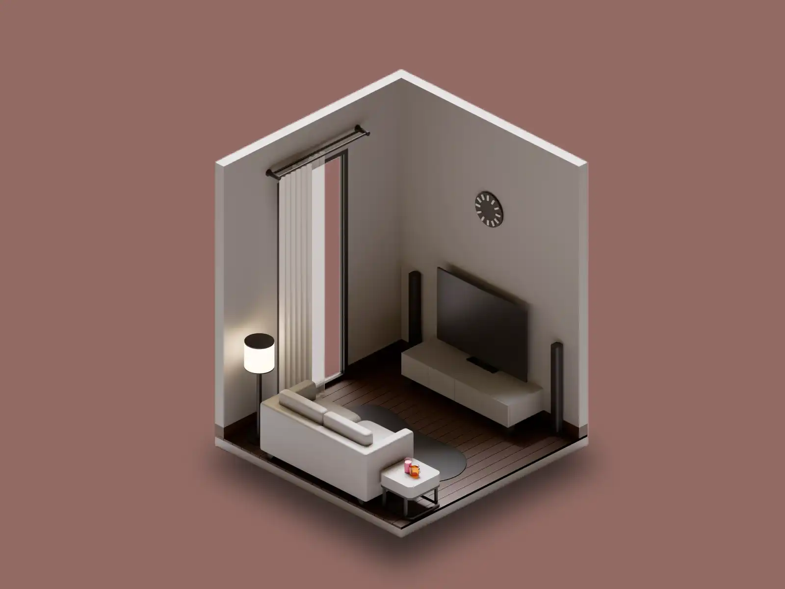 User experiencing an apartment walkthrough using Arch-VR virtual reality system